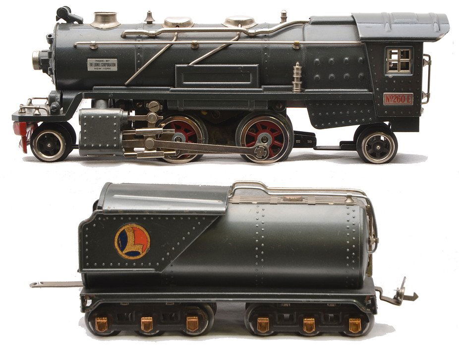 Lionel 260E Gunmetal Loco w/263T Tender Jan 25, 2014 Stout Auctions