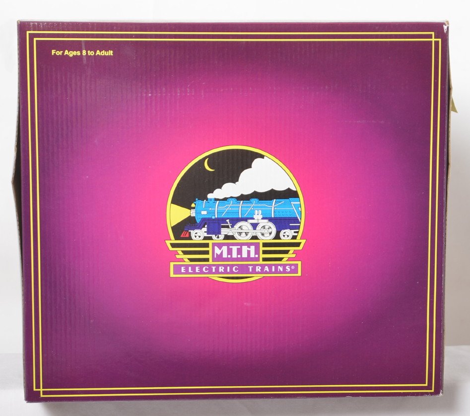 MTH Pacific Lumber Skeleton log six pack: MTH modern O gauge 20-90293 Pacific Lumber Company skeleton log six pack in OBs. Cars are C9-10. Set box has some light wear and crease in one flap.