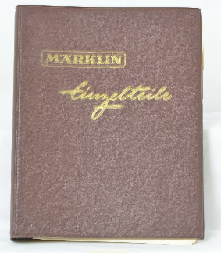Marklin 1958 dealer service binder: Marklin dealer service binder. Appears to be from 1958. A few pages are from earlier in the mid 1950Ã•s. Pages have some pencil writing but appear to be in good condition. A handful of sheets are l