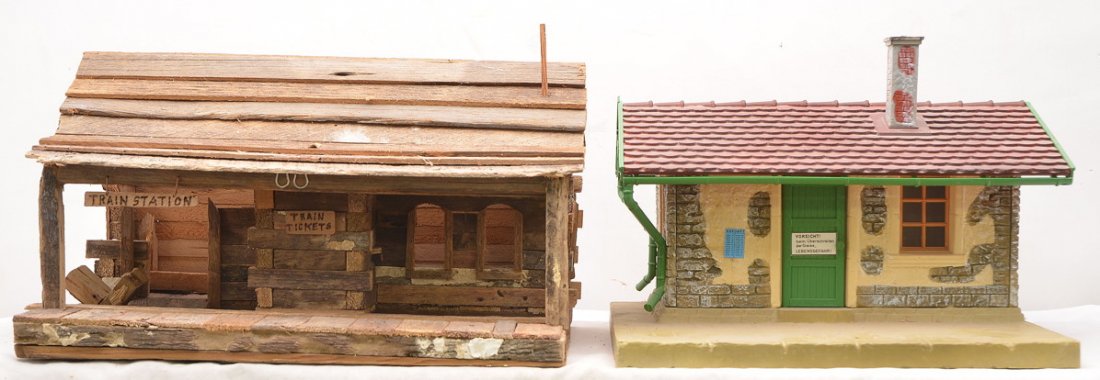 LGB Pola Building and Custom Made Log Cabin: LGB Pola building and a custom made log cabin. Please view photo to verify condition.