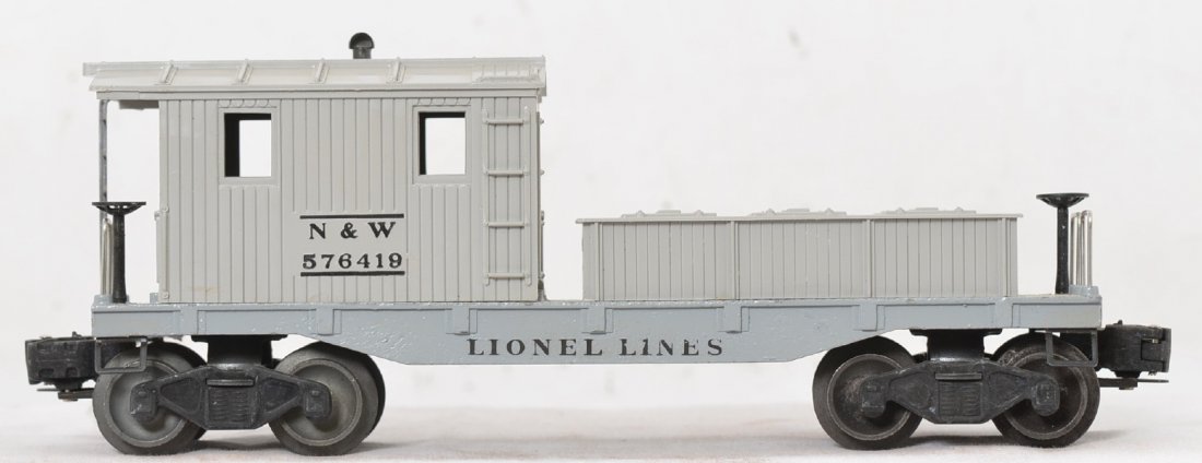 Lionel 6419-100 Norfolk and Western work caboose: Super nice example of this hard to find caboose with little to no run time, minor rubs here and there on the tool trays and perfect lettering on both sides, C8-9.