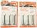 Two Lionel Postwar O gauge B76 blister packs one with