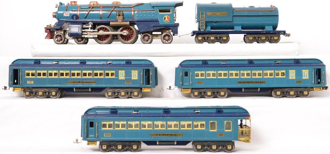 lionel standard gauge blue comet set