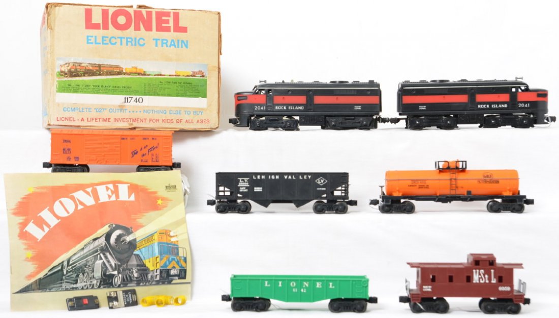 lionel rock island train set