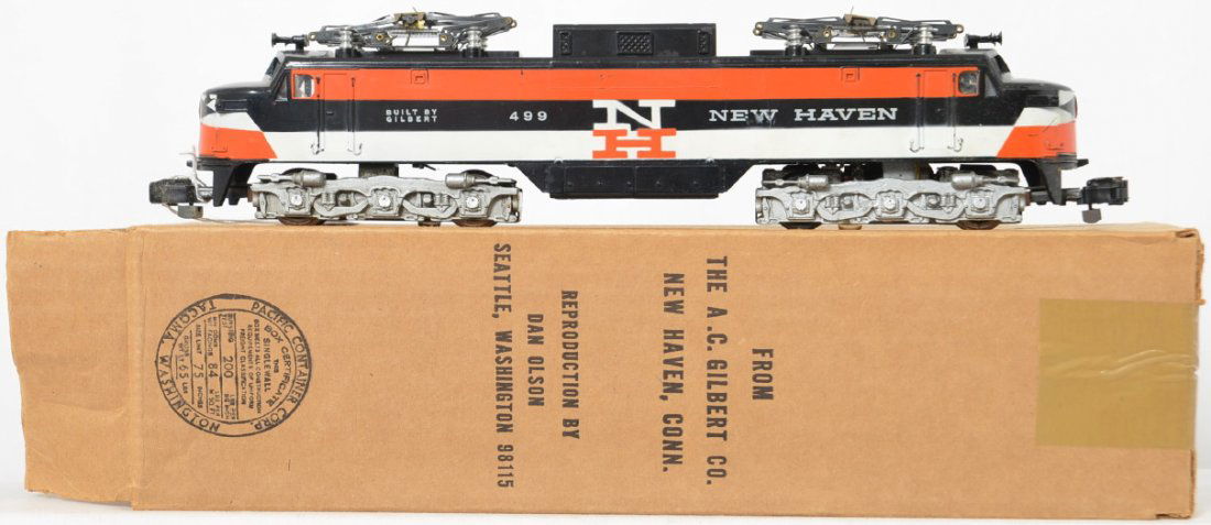 American Flyer postwar S gauge 499 New Haven EP-5: American Flyer postwar S gauge 499 New Haven EP-5 electric locomotive, C7 with a reproduction box.