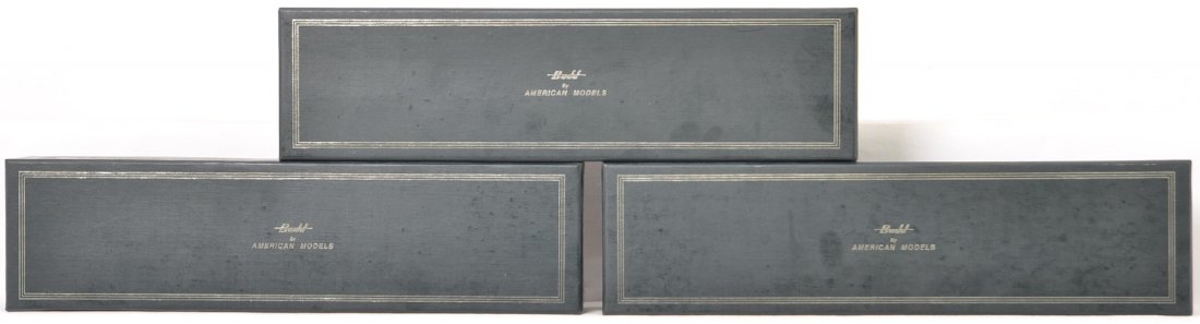 American Models New York Central Budd Cars in OBs: American Models New York Central Budd Cars in original boxes to include David B. Hill, William L. Marcy and Morgan Lewis, C9 with very nice boxes and inserts.