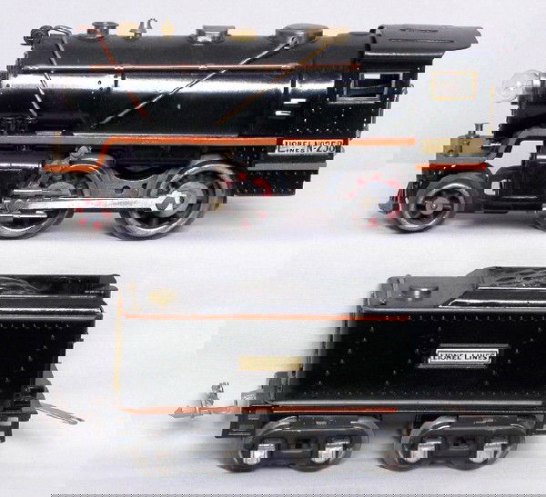 Lionel prewar 258 steam loco with 258T tender: Lionel prewar 258 steam loco with 258T tender, restored to look C7. IMPORTANT: Stout Auctions has changed our grading standards to follow the new TCA standards. Please review the new grading standards