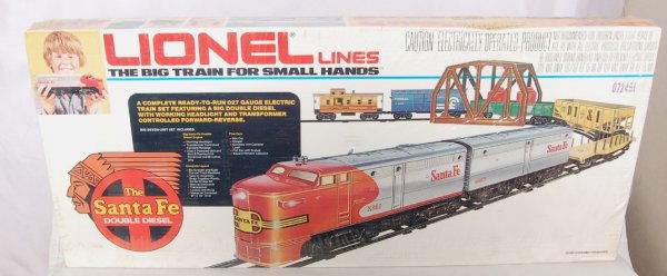 lionel santa fe double diesel train set