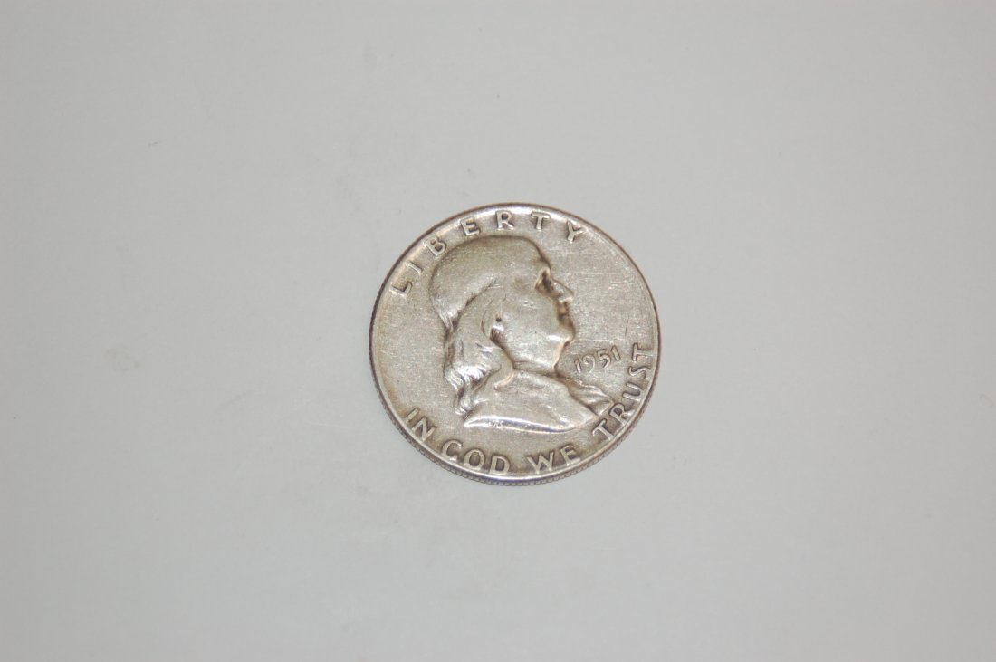 1951 FRANKLIN: 1951 FRANKLIN HALF DOLLAR