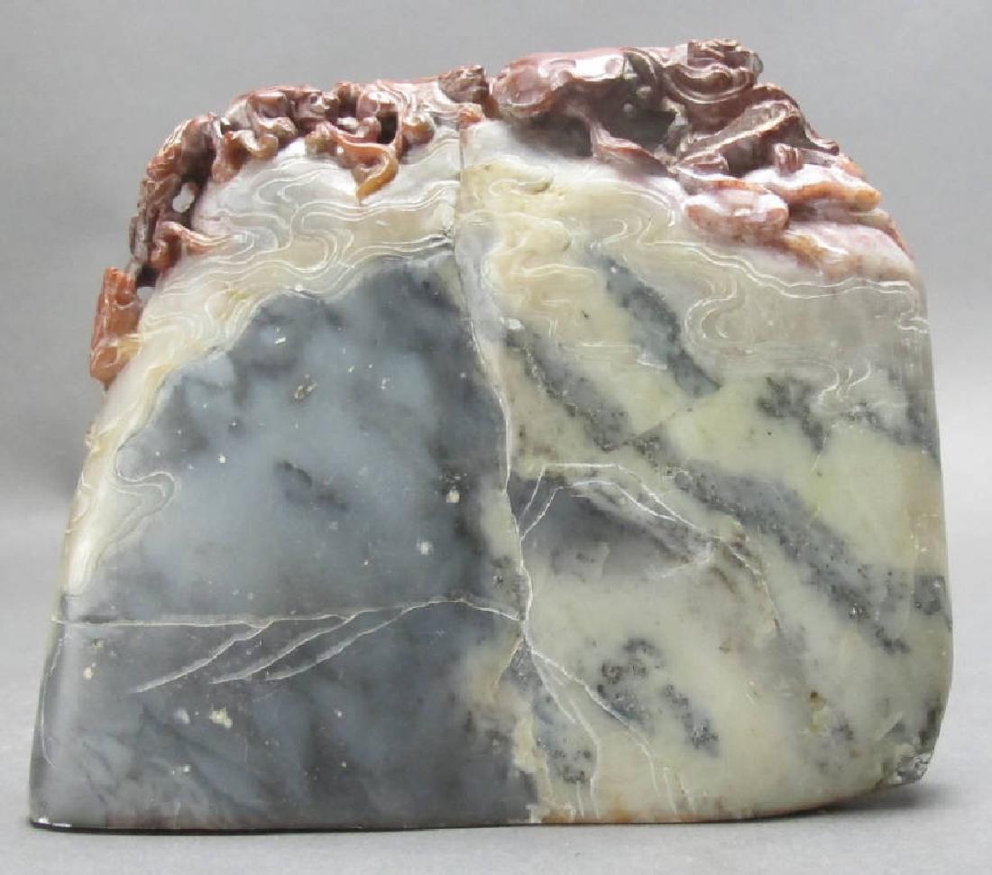 Chinese carved soapstone seal stamp (1 of 10)