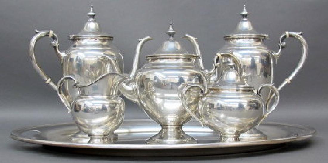 5 Piece Gorham Sterling Tea Service (1 of 3)
