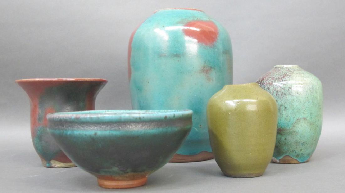 5 Pieces Ben Owen Pottery (1 of 3)