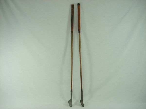 Wooden Shaft Clubs: 2 Wooden Shafted Irons: Naylor O. K. Special; Jack Adams Special