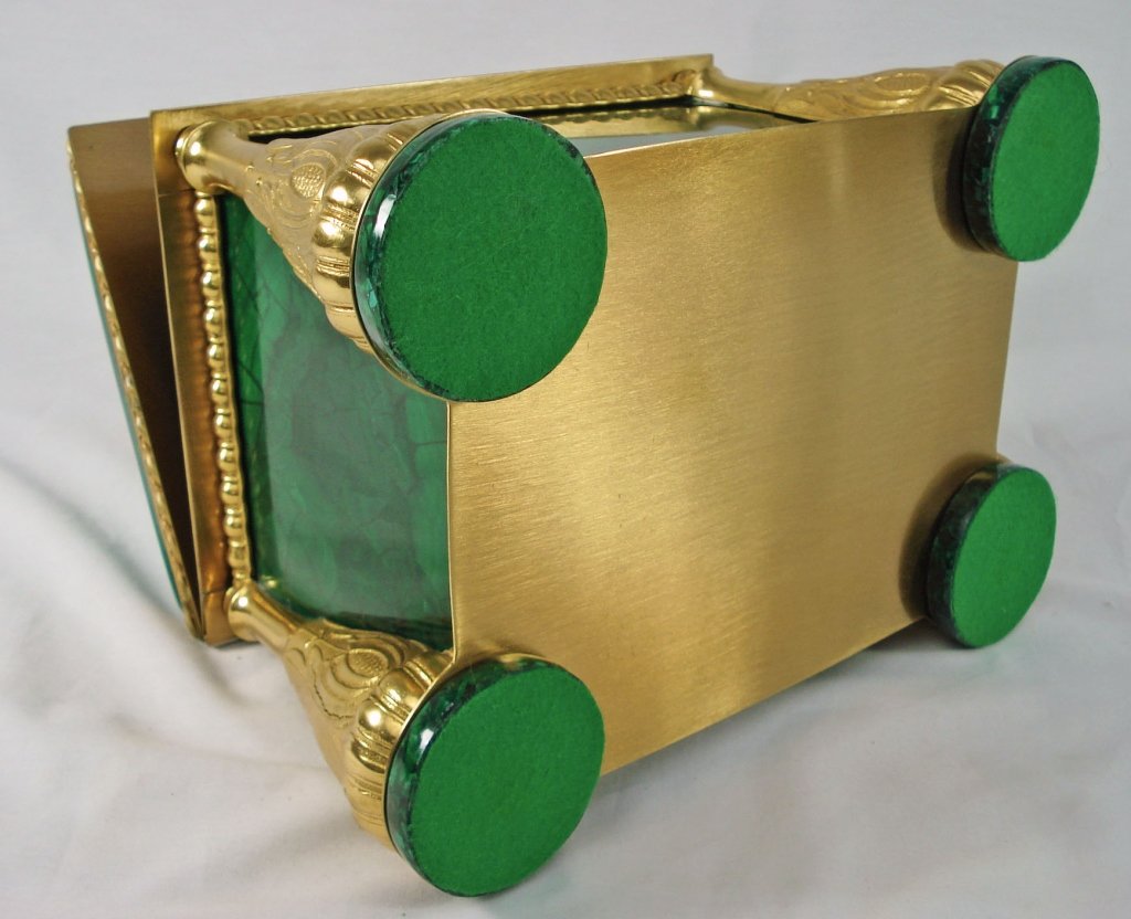 Malachite Document Box with Ormolu - 9