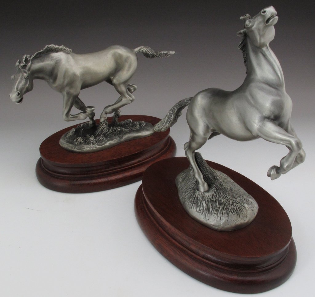 Chilmark Pewter Horse Figures by Brian Rodden