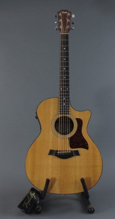Taylor 314 CE Acoustic Electric Guitar: Taylor 314 CE Acoustic Electric Guitar, Prefix Plus, Fishman electronics, Taylor leather strap, 2001, with case, guitar professionally cleaned and tuned