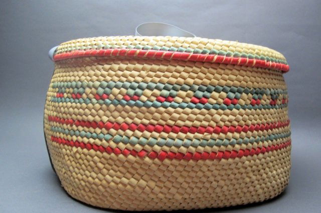 Covered Woven Basket (1 of 2)