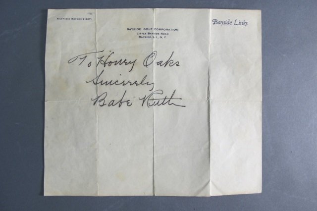 Babe Ruth Signature--guaranteed authentic (1 of 1)