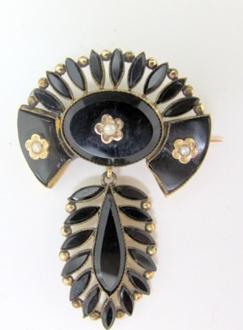 18K Victorian Mourning Brooch (1 of 2)