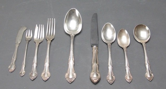 40 Pcs Gorham Sterling Flatware English"" (1 of 3)