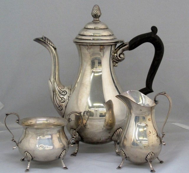 3 Piece Sterling Coffee Set Towle (1 of 2)
