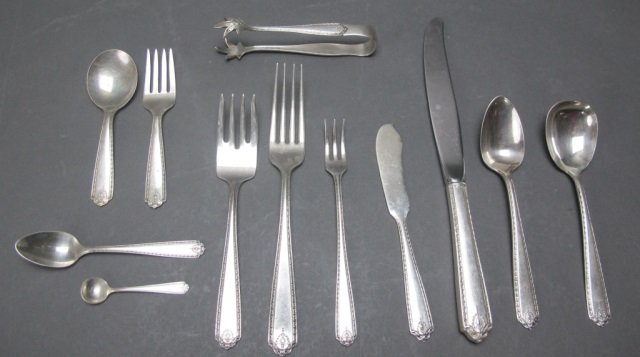 46 Pcs.Westmoreland Sterling Flatware Lady Hilton" (1 of 3)