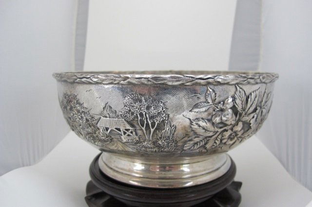 Repousse S, Kirk Sterling Bowl (1 of 3)