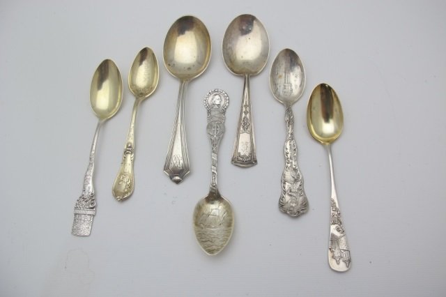 7 Sterling Demi/Souvenir Spoons (1 of 1)