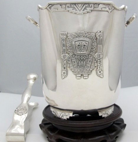 Sterling Ice Bucket With Tongs (1 of 2)