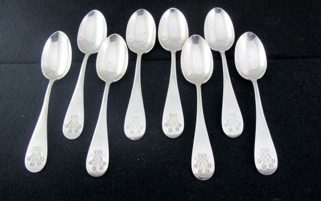 8 Sterling Teaspoons (1 of 3)