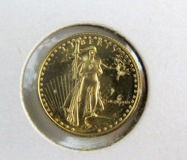 1986 Five Dollar U.S. Liberty Gold Coin (1 of 2)