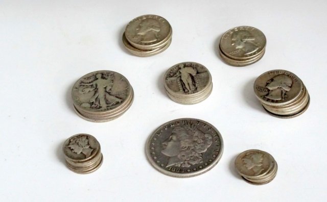 Lot of Assorted U.S. Silver Coins (1 of 1)