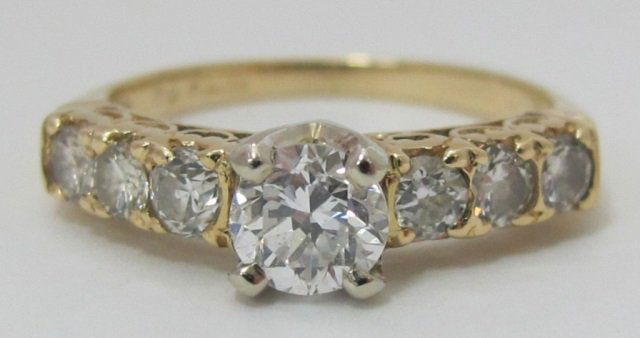 14K Gold Diamond Engagement Ring (1 of 4)