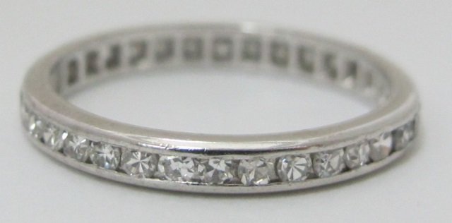 Platinum Diamond Eternity Band Channel Set (1 of 3)