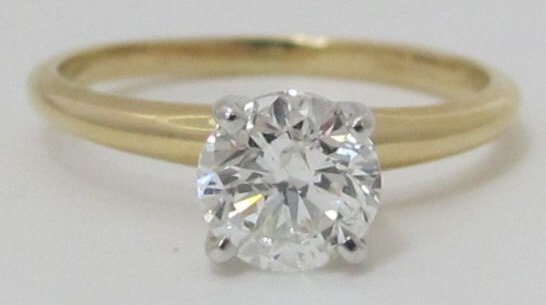 14K Solitaire Diamond Engagement Ring (1 of 3)