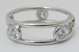 Signed Tiffany Diamond Platinum Band (1 of 2)