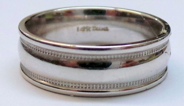 6MM 14K White Gold Wedding Band (1 of 1)
