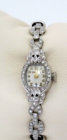 Bulova Platinum Diamond Wrist Watch (1 of 4)