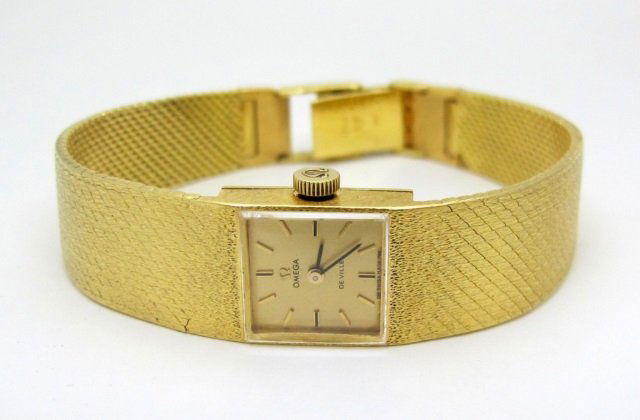 Lady's 18K Deville Omega Watch (1 of 4)