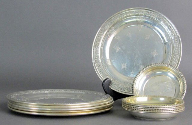 Sterling Silver Plates, Nut Dishes; Towle (1 of 4)