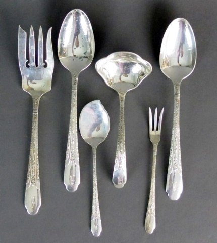 6 Sterling Serving Pcs. Late 1800s (1 of 2)