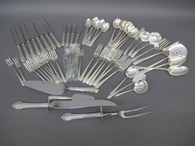 63 Pcs Internatonal Sterling Flatware Enchantress (1 of 1)