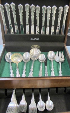55 Pcs International Sterling Flatware "Angelique" (1 of 1)