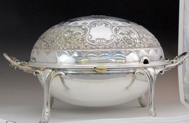 Ca 1900 James Dixon & Sons Breakfast Warmer (1 of 4)