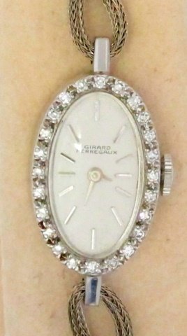 Lady’s 14K Diamond Girard Perregaux Wrist Watch (1 of 4)