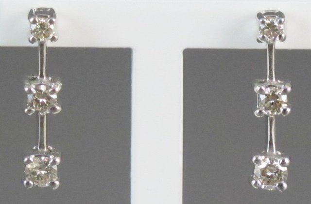 14K White Gold Diamond Earrings (1 of 1)