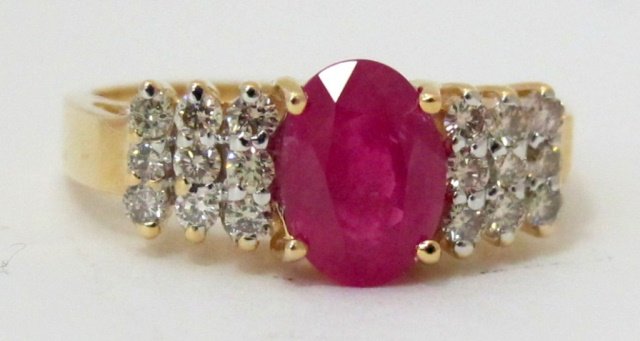 LeVian 14K Ruby/Diamond Ring (1 of 3)