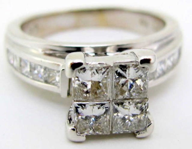 18K White Gold 1-1/2 Ct. Diamond Ring (1 of 4)