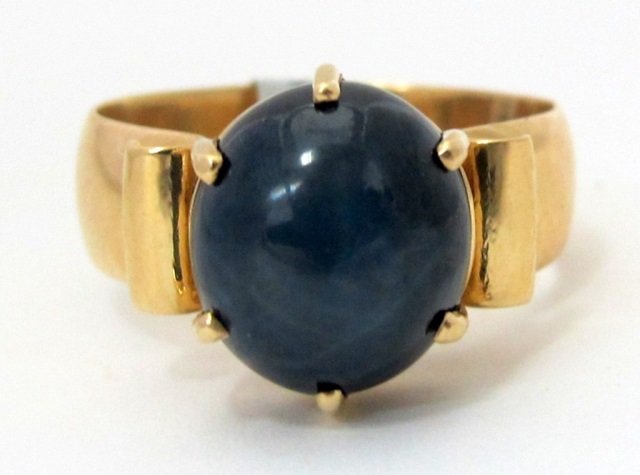 18K Natural Blue Sapphire 11.76 Cts. with Star (1 of 5)
