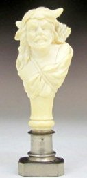 Continental carved ivory desk seal 19th C (1 of 4)